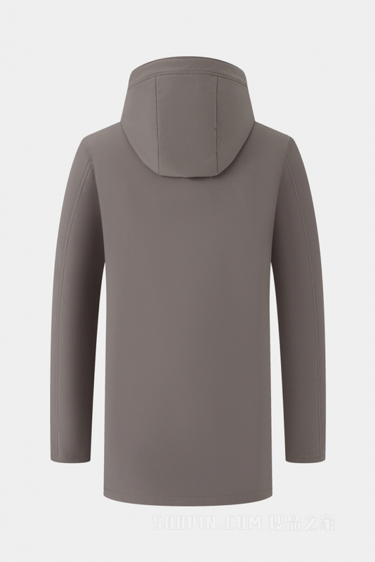 轻薄款含绒连帽尼克服