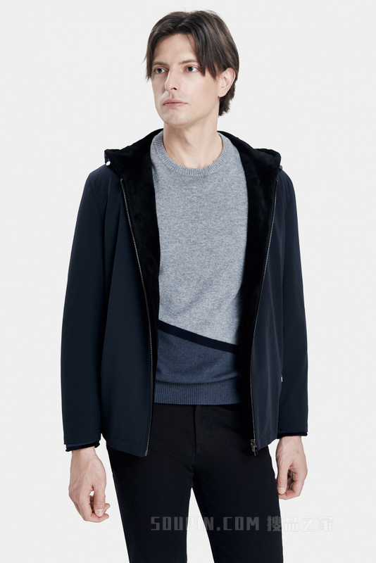 双面穿连帽尼克服