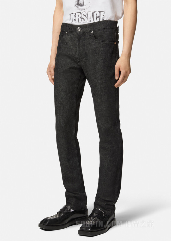 铆钉Medusa牛仔裤