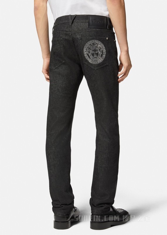 铆钉Medusa牛仔裤