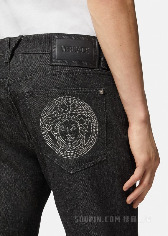 铆钉Medusa牛仔裤