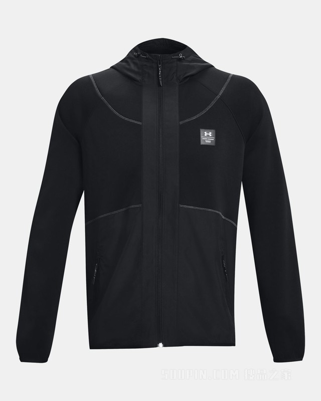 男士UA RUSH抓绒全拉链运动上衣