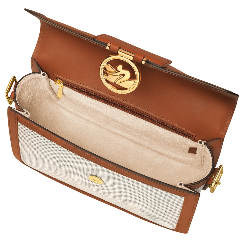 Box-Trot 中号斜挎包 - 棕色