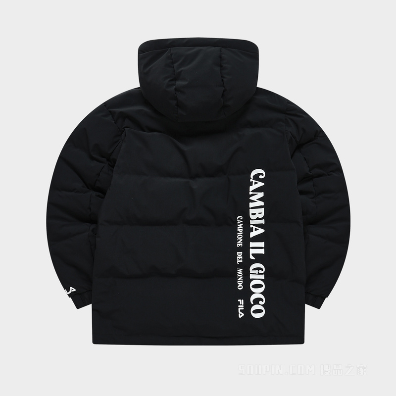 男子潮流时尚中长羽绒服