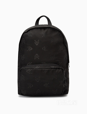Calvin Klein 23春季新款男士时尚校园风简约字母满印双肩包礼物HH3614