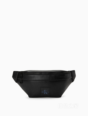 Calvin Klein 23春季新款男士简约交叠LOGO贴片插扣经典腰包礼物HH3624