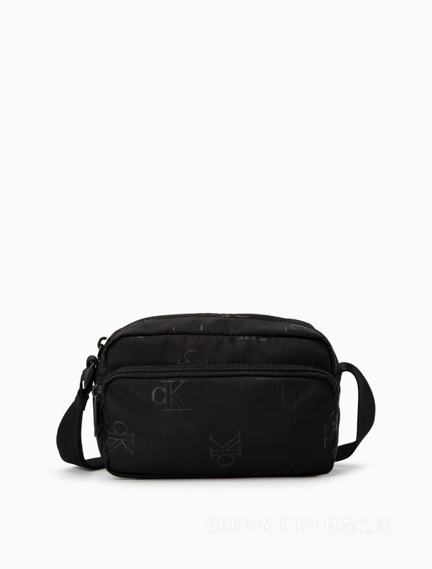 Calvin Klein 23春季男士时尚满版胶印LOGO单肩斜挎相机包礼物HH3615