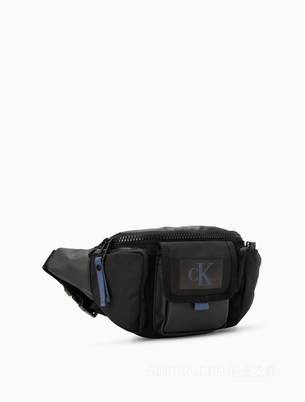 Calvin Klein 23春季男士撞色LOGO多口袋经典可调节插扣腰包礼物HH3630