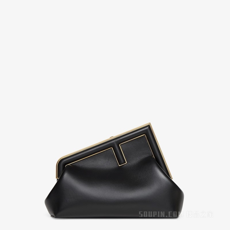 Fendi First Midi手袋 黑色皮革手袋