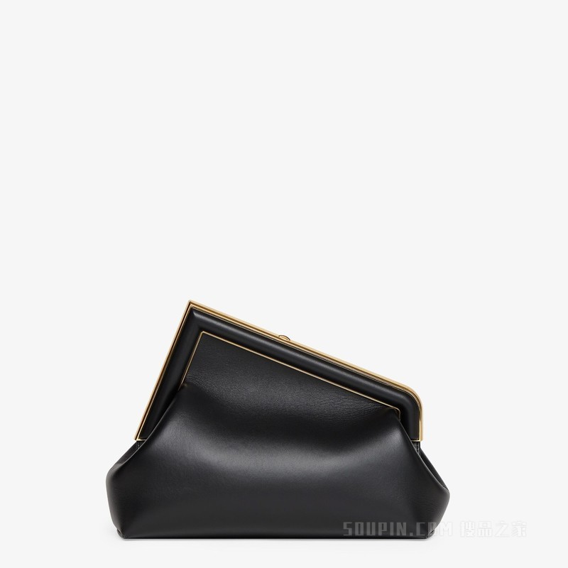 Fendi First Midi手袋 黑色皮革手袋