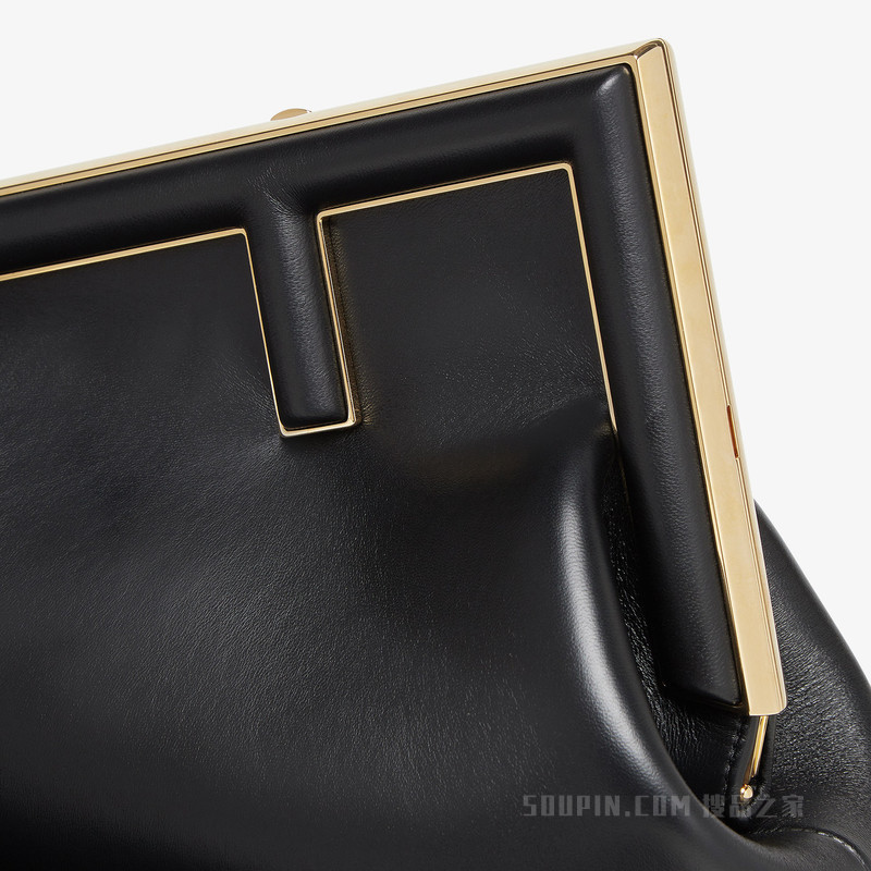 Fendi First Midi手袋 黑色皮革手袋