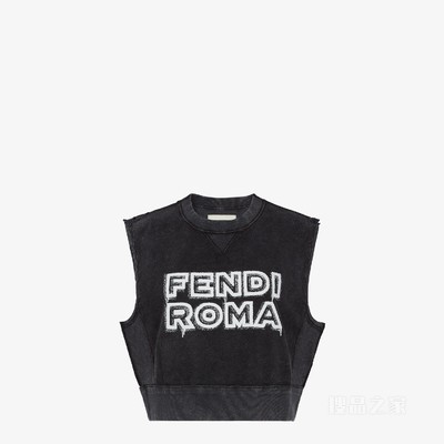 运动衫 Fendi Roma胶囊系列黑色针织运动衫