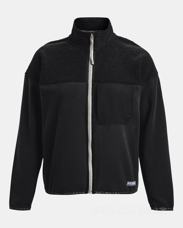 女士UA Polartec Maxx全拉链运动上衣
