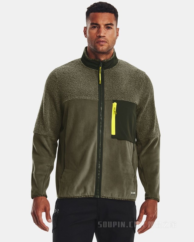 男士UA Polartec® Maxx全拉链运动上衣