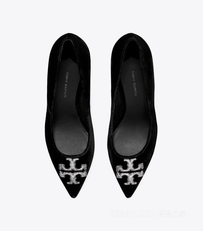 Eleanor 密镶高跟鞋 深邃黑
