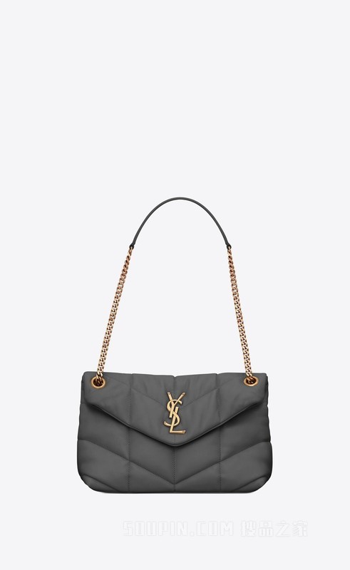 PUFFER绗缝羊皮革小号链条包