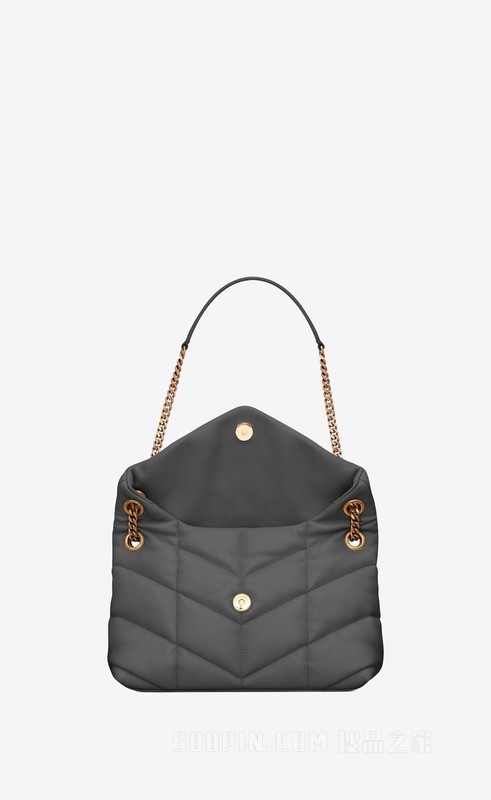 PUFFER绗缝羊皮革小号链条包