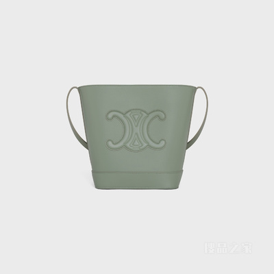 BUCKET TRIOMPHE小号光滑牛皮革水桶包 27139