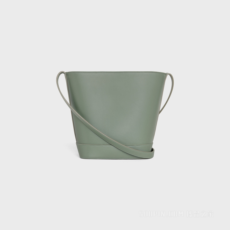 BUCKET TRIOMPHE小号光滑牛皮革水桶包 27139