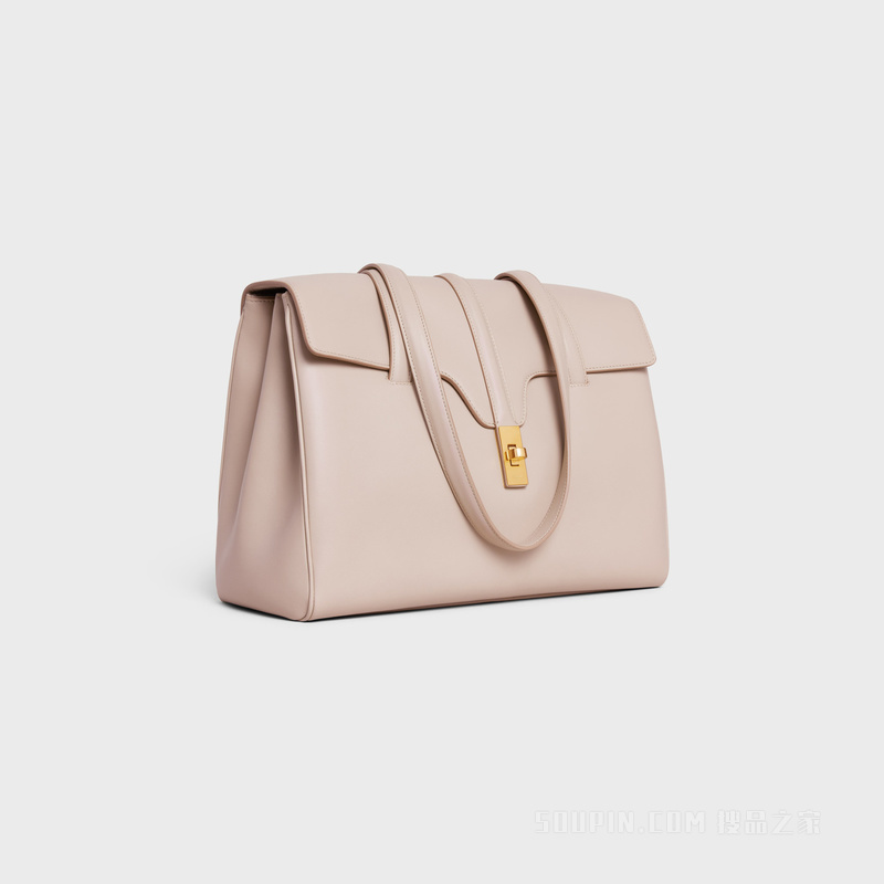 SOFT 16中号光滑牛皮革手袋 27104