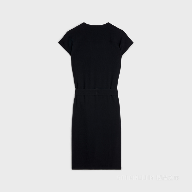 SABLÉ粘胶纤维军旅风口袋连衣裙 24660