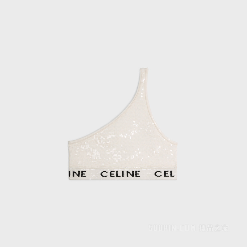 CELINE刺绣粘胶纤维胸衣式短上衣 23763