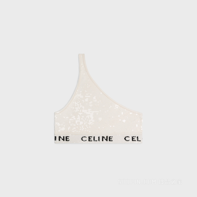 CELINE刺绣粘胶纤维胸衣式短上衣 23763