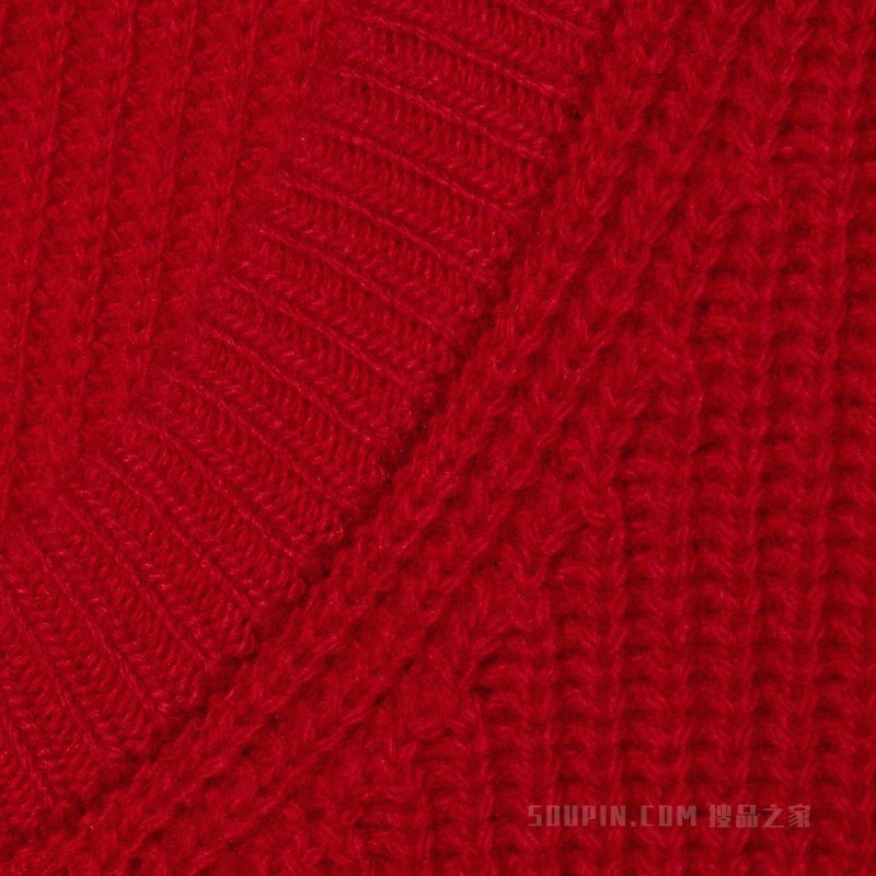 adidas x Gucci联名系列羊毛背心 红色和蓝色
