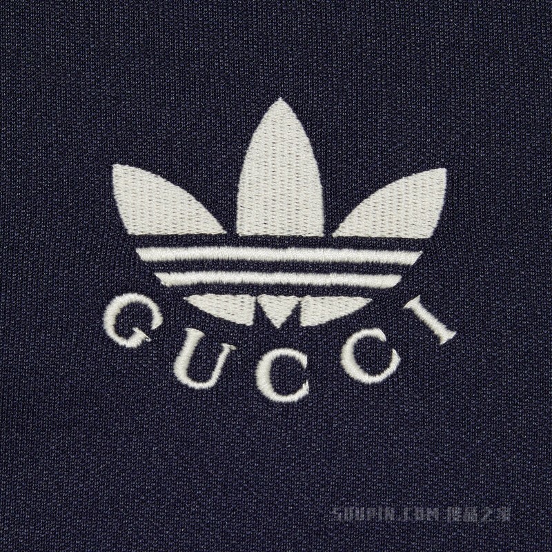 adidas x Gucci联名系列拉链夹克 黑色