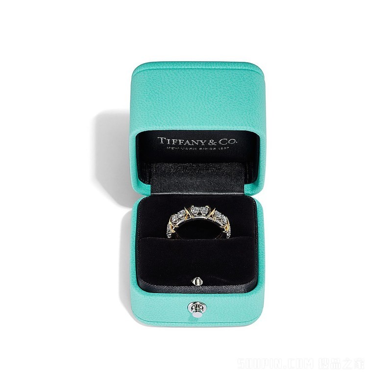 Tiffany & Co. Schlumberger 系列 Sixteen Stone 镶钻戒指。