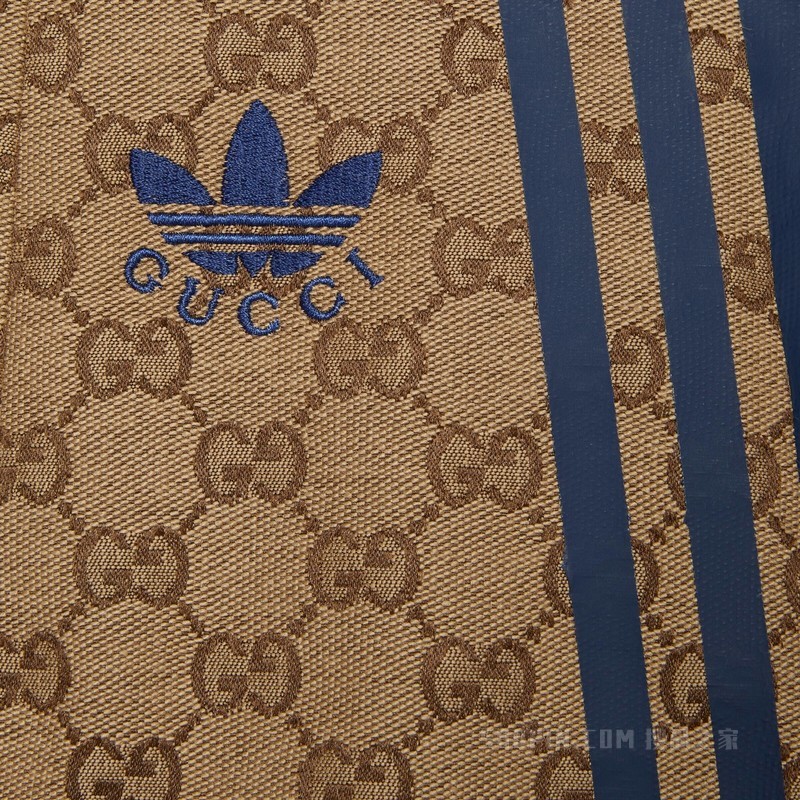 adidas x Gucci联名系列GG帆布半身裙 米色和乌木色