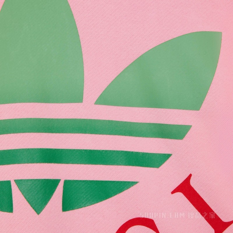 adidas x Gucci针织棉卫衣 粉色