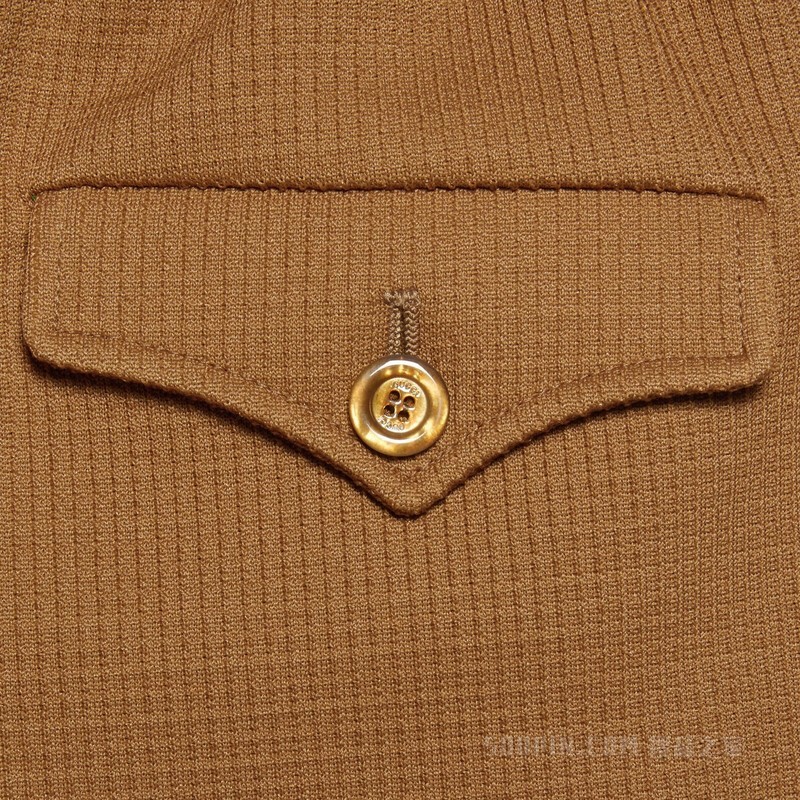 adidas x Gucci联名系列细格针织长裤 驼色