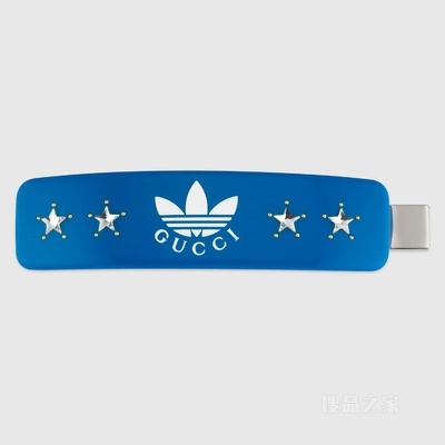 adidas x Gucci联名系列星星发夹 蓝色树脂