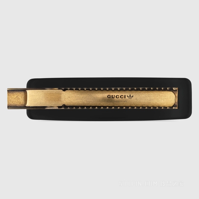 adidas x Gucci联名系列星星发夹 黑色树脂