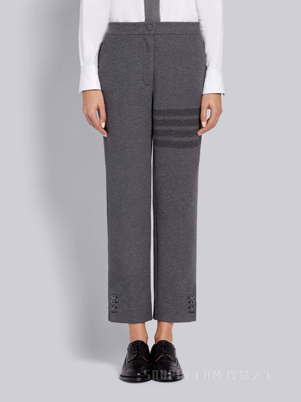 四条纹长裤