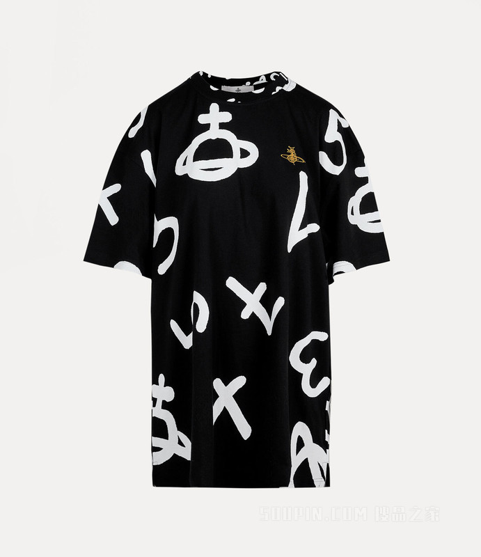 Vivienne Westwood】Oversized T-Shirt 3G01000MJ0045N401-搜品之家