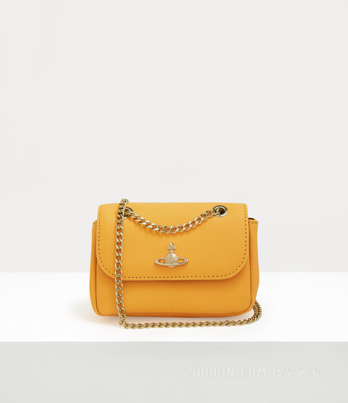 Saffiano Small Purse With Chain