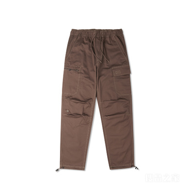 【男子】男休闲户外大口袋束脚工装裤 男款 棕色