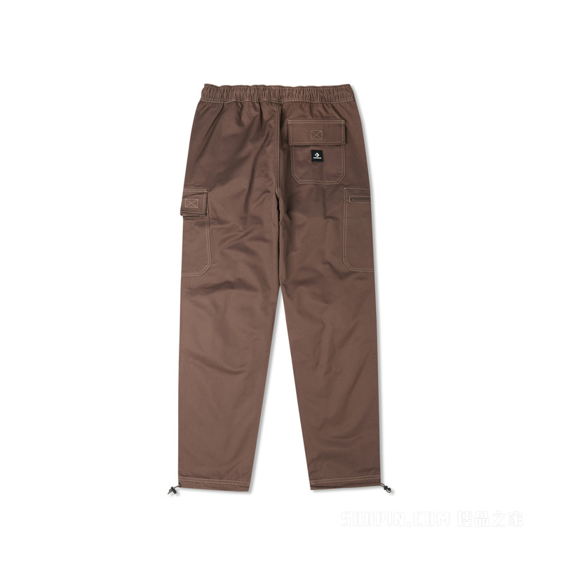 【男子】男休闲户外大口袋束脚工装裤 男款 棕色