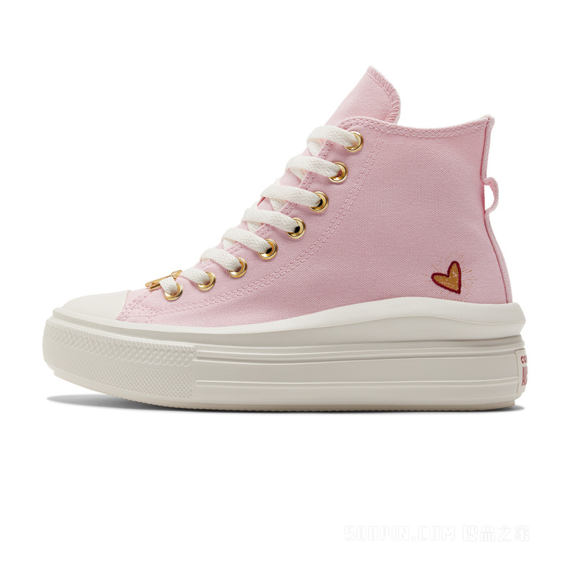 【女子】All Star Move女情人节厚底鞋 女款 粉红色