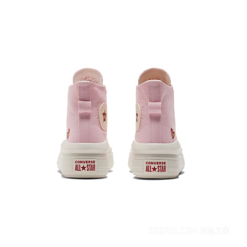 【女子】All Star Move女情人节厚底鞋 女款 粉红色
