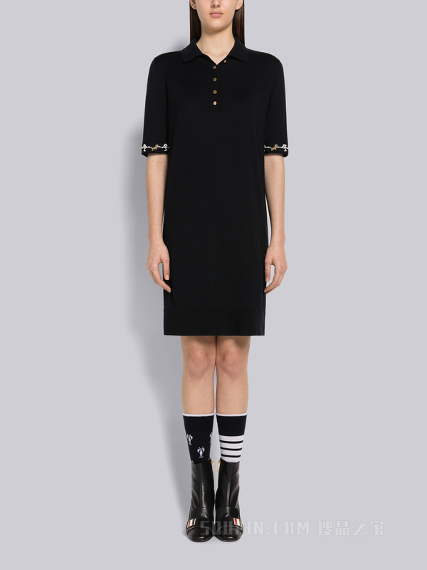 女士丝棉 POLO 连衣裙