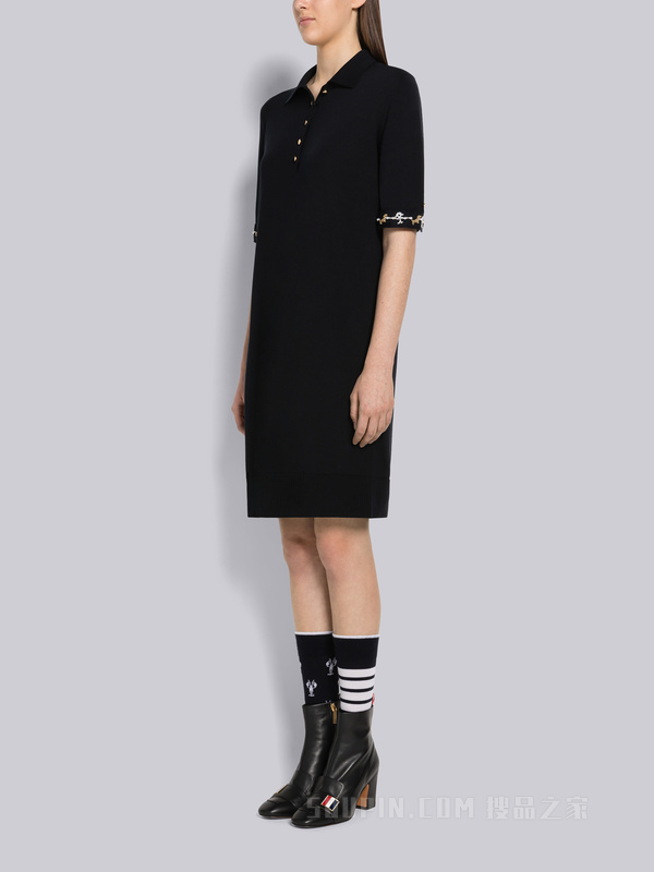 女士丝棉 POLO 连衣裙