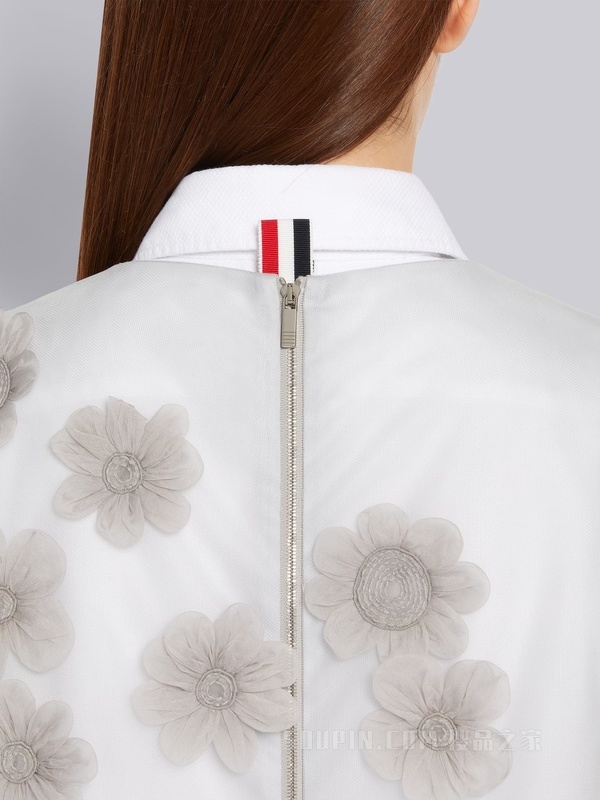 女士薄纱贴花无袖礼服裙