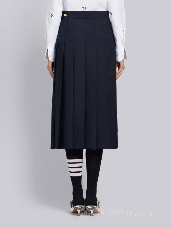 平织校服百褶裙