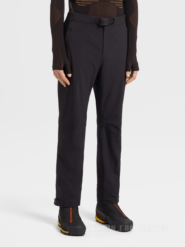 黑色 Techmerino™ 高科技面料 3 层科技长裤