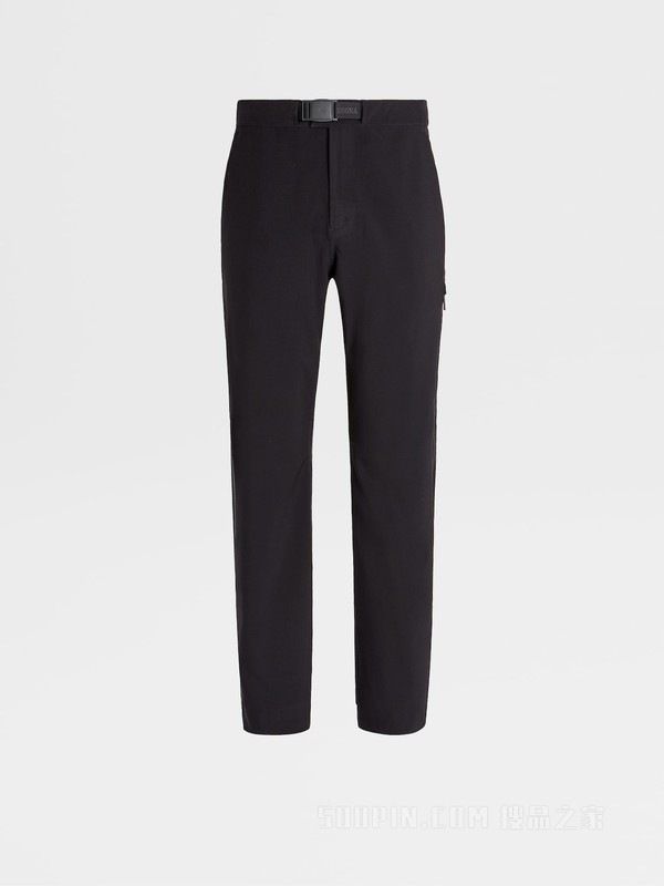 黑色 Techmerino™ 高科技面料 3 层长裤