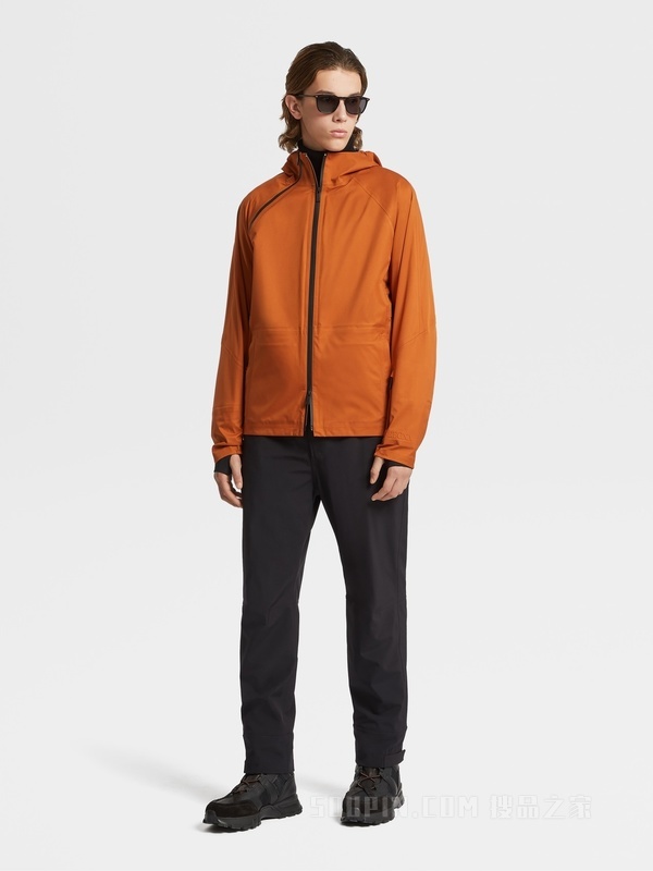 黑色 Techmerino™ 高科技面料 3 层长裤