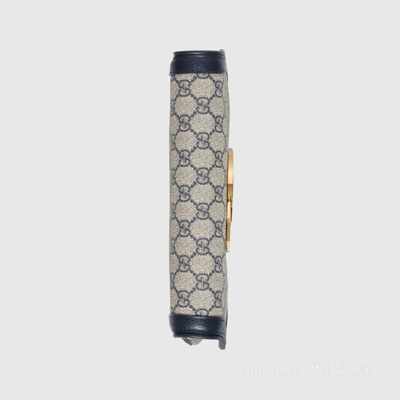 Gucci Blondie系列肩背包 米色和乌木色Supreme帆布